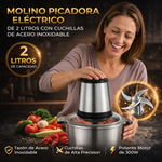 Molino Picador Eléctrico 2L 🔌 – Carne, Verduras, Ajo, Chile y Más 🌶️